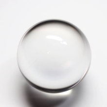 天然水晶丸玉A<br> 30.6mm (67)