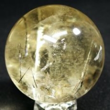 天然シトリン丸玉<br> 黄水晶 75.5mm 600g (73)