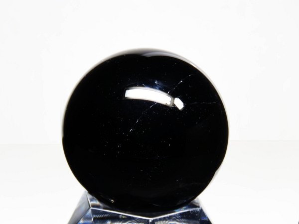 黒水晶モリオン丸玉 山東省産 41.4mm (400)