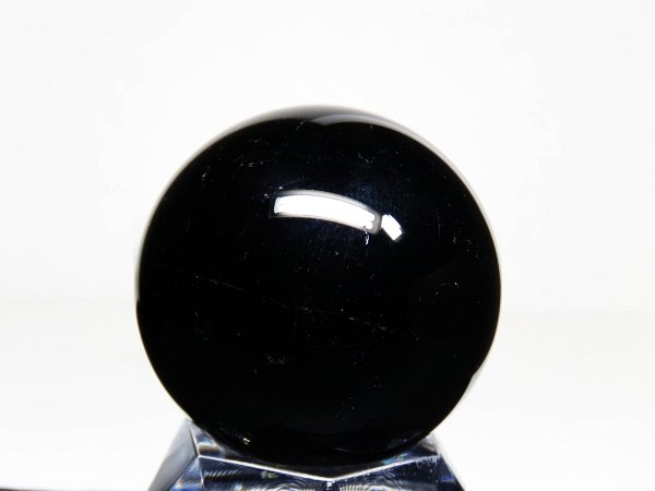 黒水晶モリオン丸玉 山東省産 41.4mm (400)