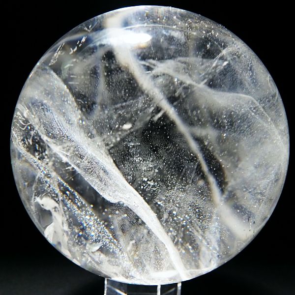 天然水晶丸玉 105.1mm (438)