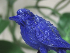 天然石彫刻品<br>ラピスラズリ・瑠璃鳥<br> 53mm 53g (39)