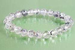 スティブナイトインクォーツ<br>ブレスレットA+<br> 8mm 内寸16.7cm (5)