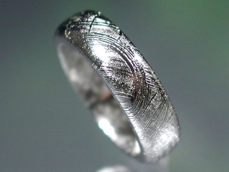 ギベオン隕石リング指輪 幅広 10.5号 (126)