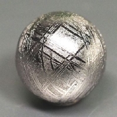 ギベオン隕石ビーズ<br>3A 14.8mm (119)