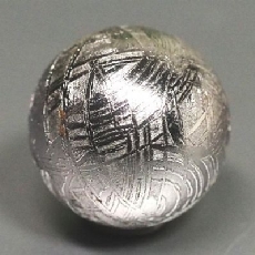 ギベオン隕石ビーズ<br>3A 14.9mm (121)