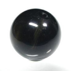 天然チベット黒水晶モリオン<br> ビーズ 15.5mm (17)