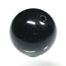 天然チベット黒水晶モリオン<br> ビーズ 15.5mm (19)