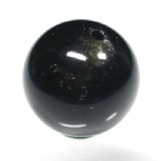 天然チベット黒水晶モリオン<br> ビーズ 15.5mm (21)