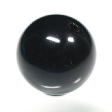 天然チベット黒水晶モリオン<br> ビーズ 15.4mm (25)