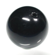 天然チベット黒水晶モリオン<br> ビーズ 16.5mm (27)