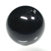天然チベット黒水晶モリオン<br> ビーズ 16.4mm (30)