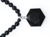 黒水晶六芒星ネックレス<br>6mm全長45cm<!3,146,580>