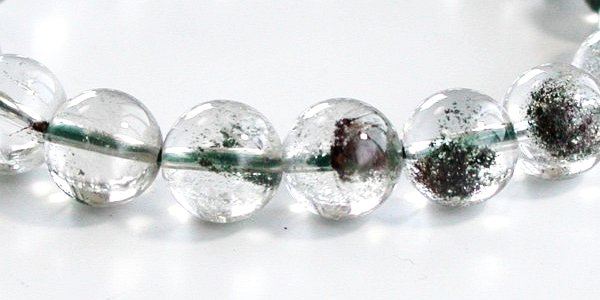 ガーデンファントム水晶ブレスレット(3)10mm 内寸16cm