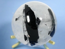 トルマリン入り水晶丸玉<br> 34.3mm(4)