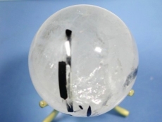 トルマリン入り水晶丸玉<br> 40mm(10)