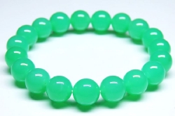 クリソプレーズブレスレット 宝石質<br> 10mm 内寸15.9cm (9)