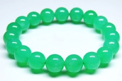 クリソプレーズブレスレット 宝石質<br> 10mm 内寸16cm (10)
